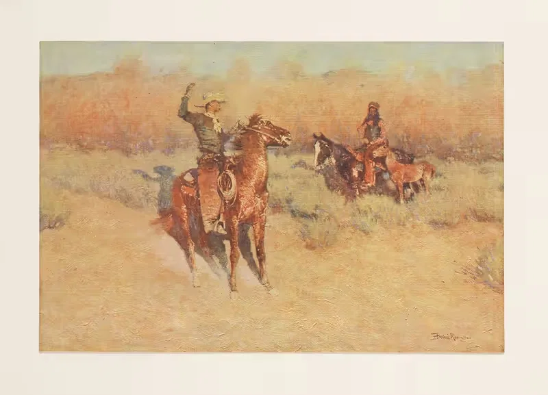 Долгогрудые скот by Фредерик Ремингтон, 1911 — digital art print download