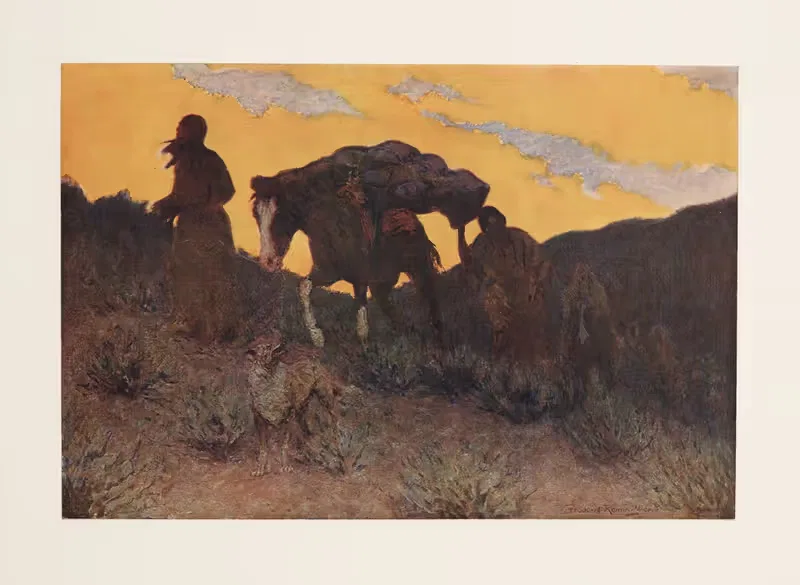 Последняя поездка воина by Фредерик Ремингтон, 1908 — digital art print download