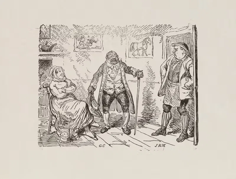 Illustrations for The Universal songster Pl.01 — George Cruikshank
