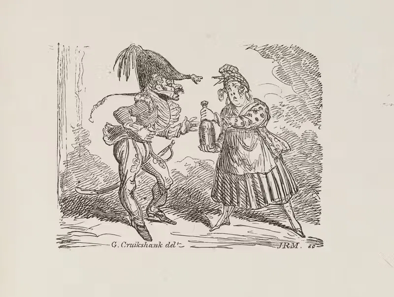 Illustrations for The Universal songster Pl.10 — George Cruikshank