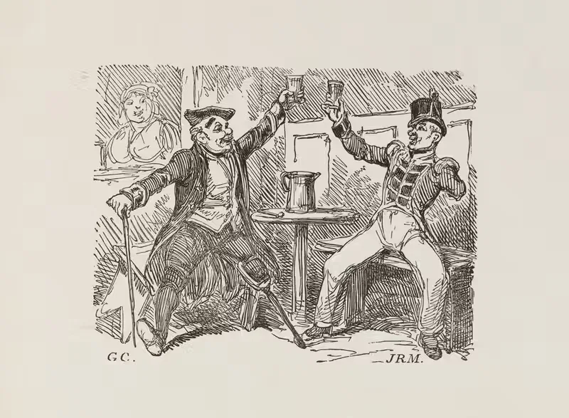Illustrations for The Universal songster Pl.14 — George Cruikshank