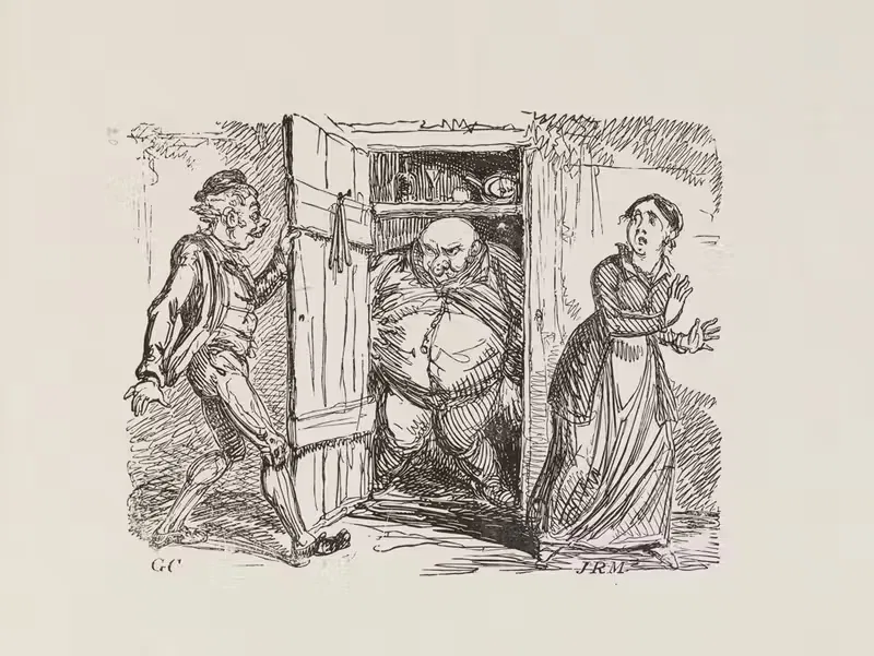 Illustrations for The Universal songster Pl.17 — George Cruikshank