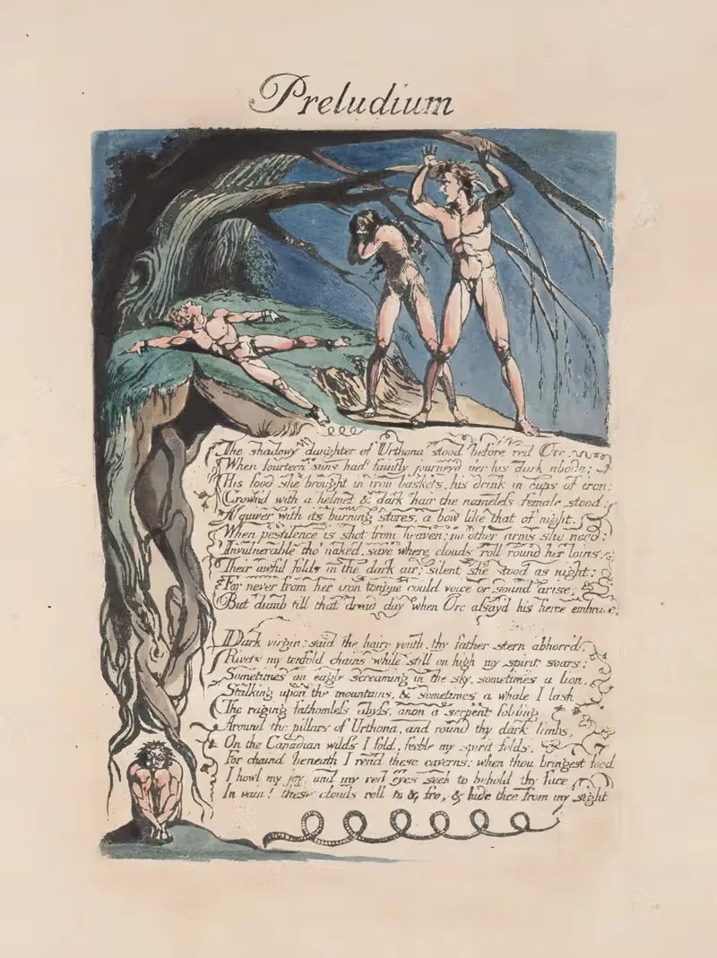 Америка, пророчество, пл. 03 by Уильям Блейк, 1793 — digital art print download