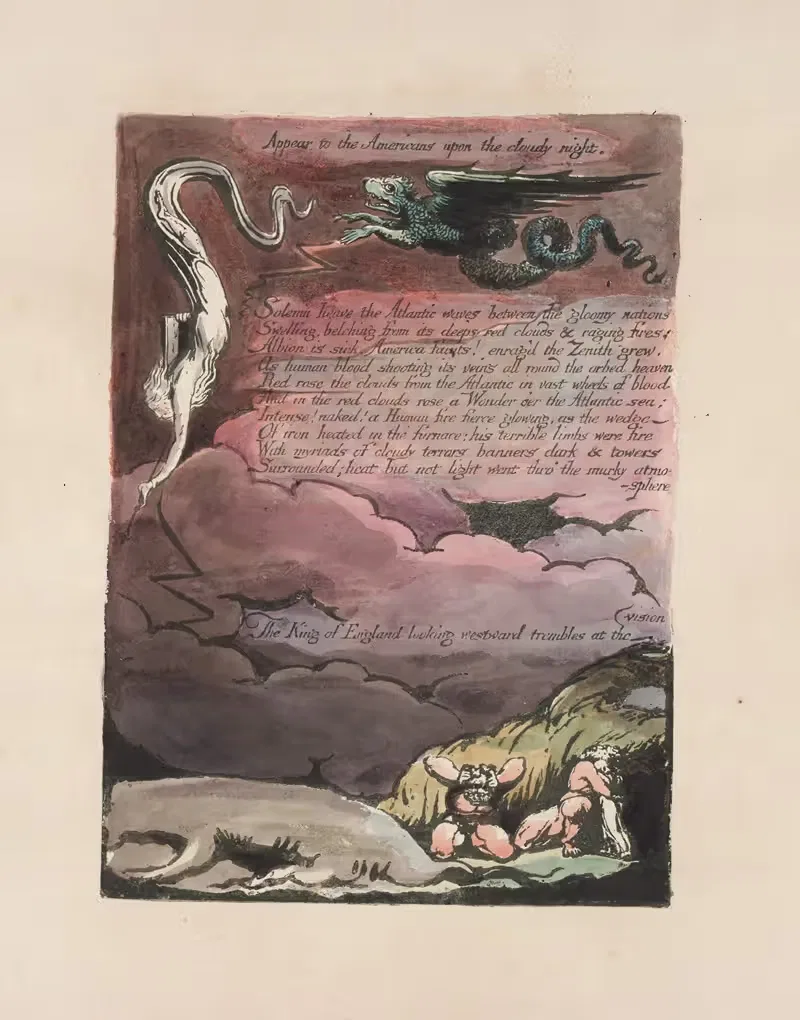 Америка, пророчество пл. 06 by Уильям Блейк, 1793 — digital art print download
