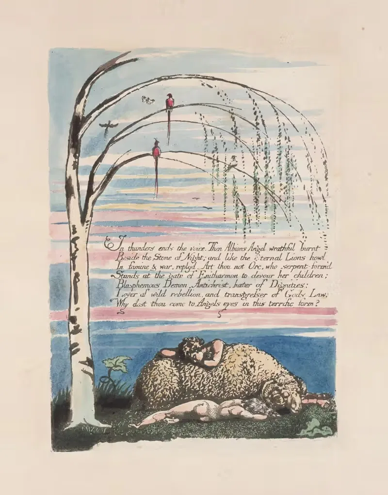 Америка, пророчество Пл.09 by Уильям Блейк, 1793 — digital art print download