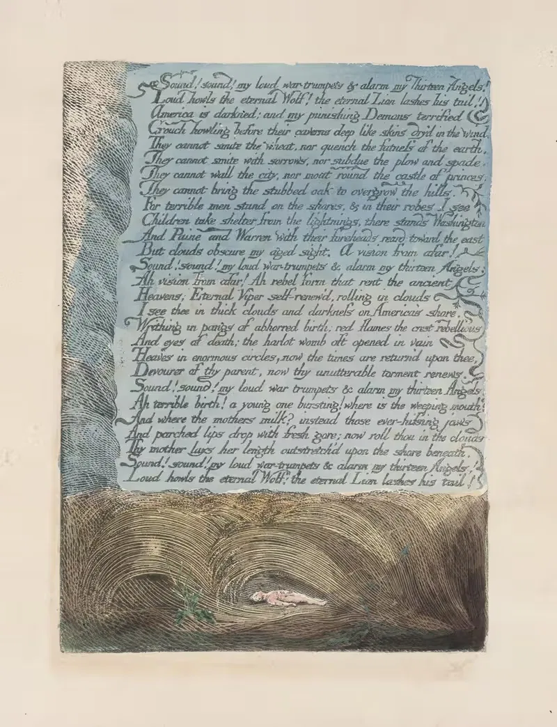 Америка, пророчество by Уильям Блейк, 1793 — digital art print download