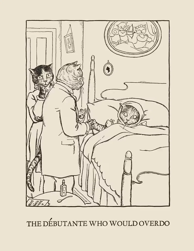 Дебютантка, которая переусердствовала by Уильям Эли Хилл, 1926 — digital art print download