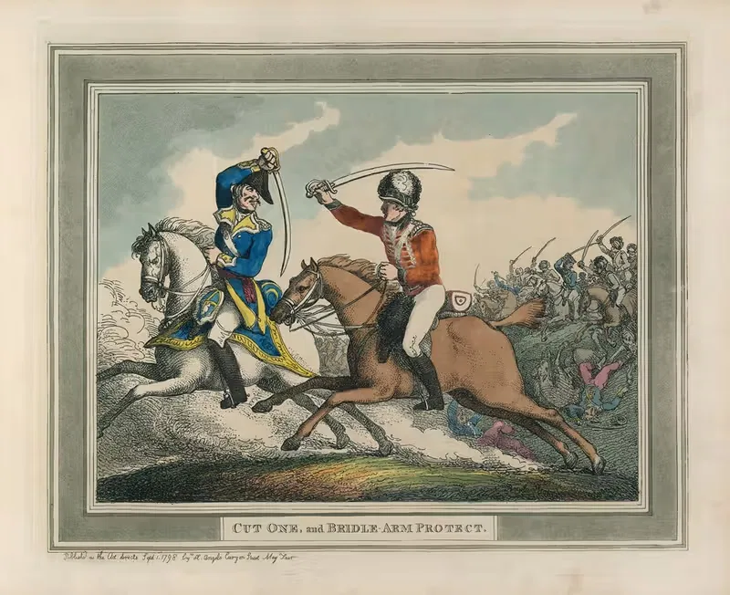 Срежь один, и защити руку уздечкой by Томас Роуландсон, 1799 — digital art print download