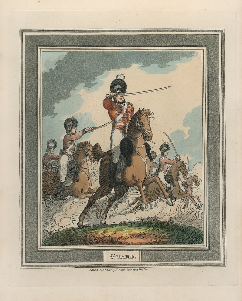 Guard by Thomas Rowlandson, 1799 — digital art print download