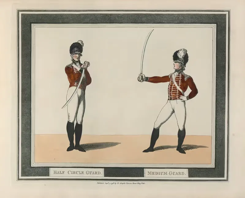 Half Circle Guard, Medium Guard by Thomas Rowlandson, 1799 — digital art print download
