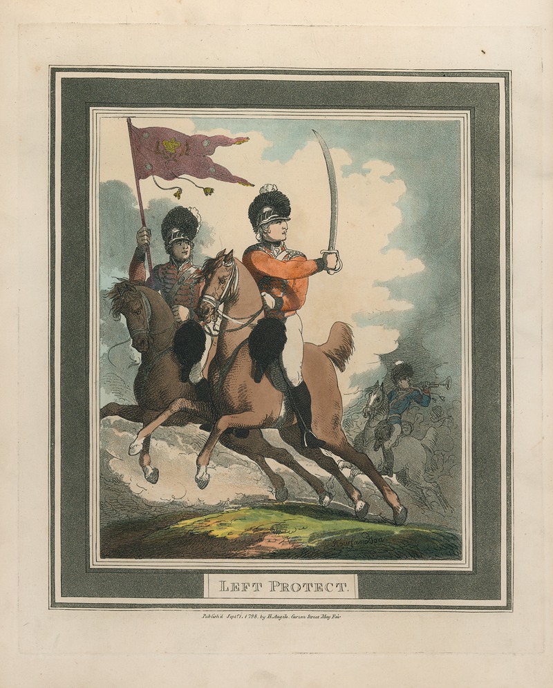 Левый защитник by Томас Роуландсон, 1799 — digital art print download