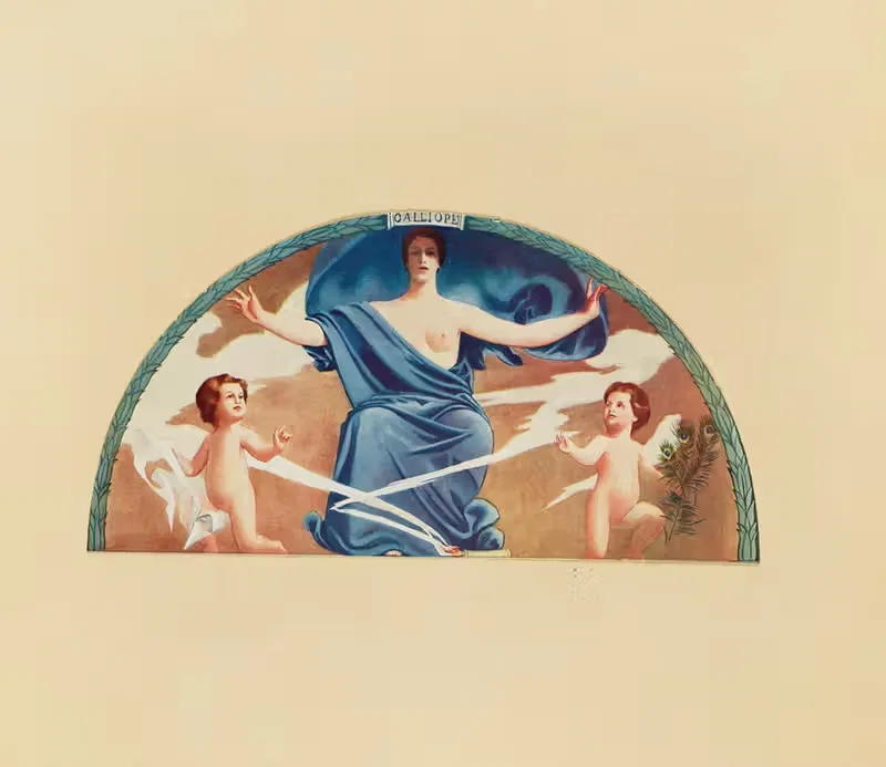 Каллиопа (После Эдварда Симмонса) by А.В. Най, 1902 — digital art print download