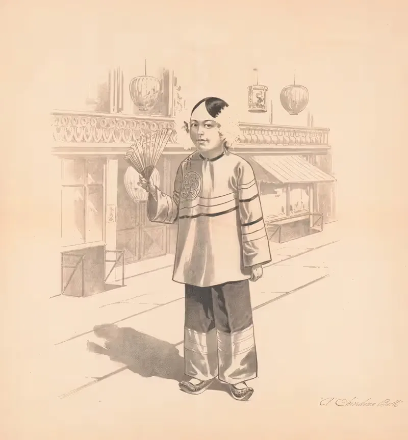 Красавица из Чайна-тауна by Аноним, 1902 — digital art print download