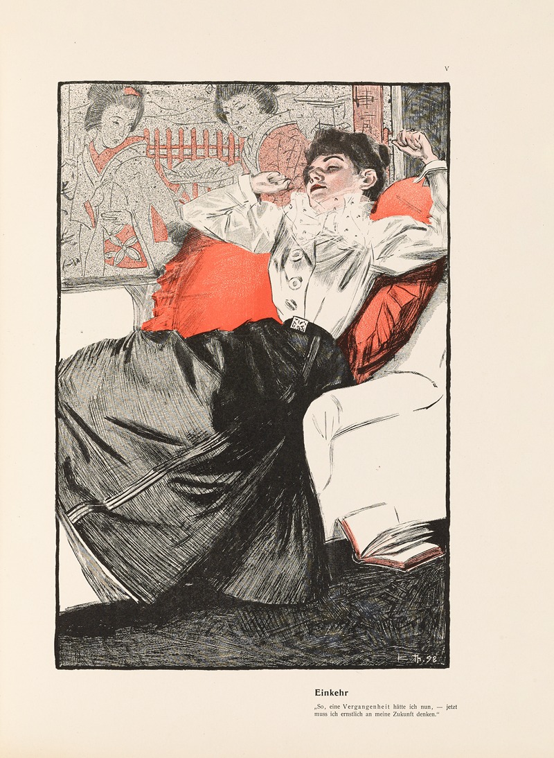Уединение by Эдуард Тёни, 1901 — digital art print download