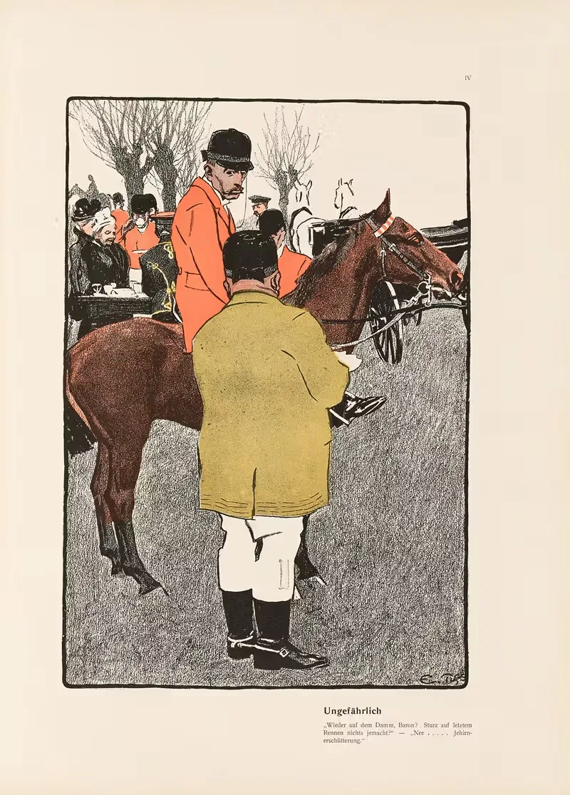 Ungefährlich by Eduard Thöny, 1901 — digital art print download