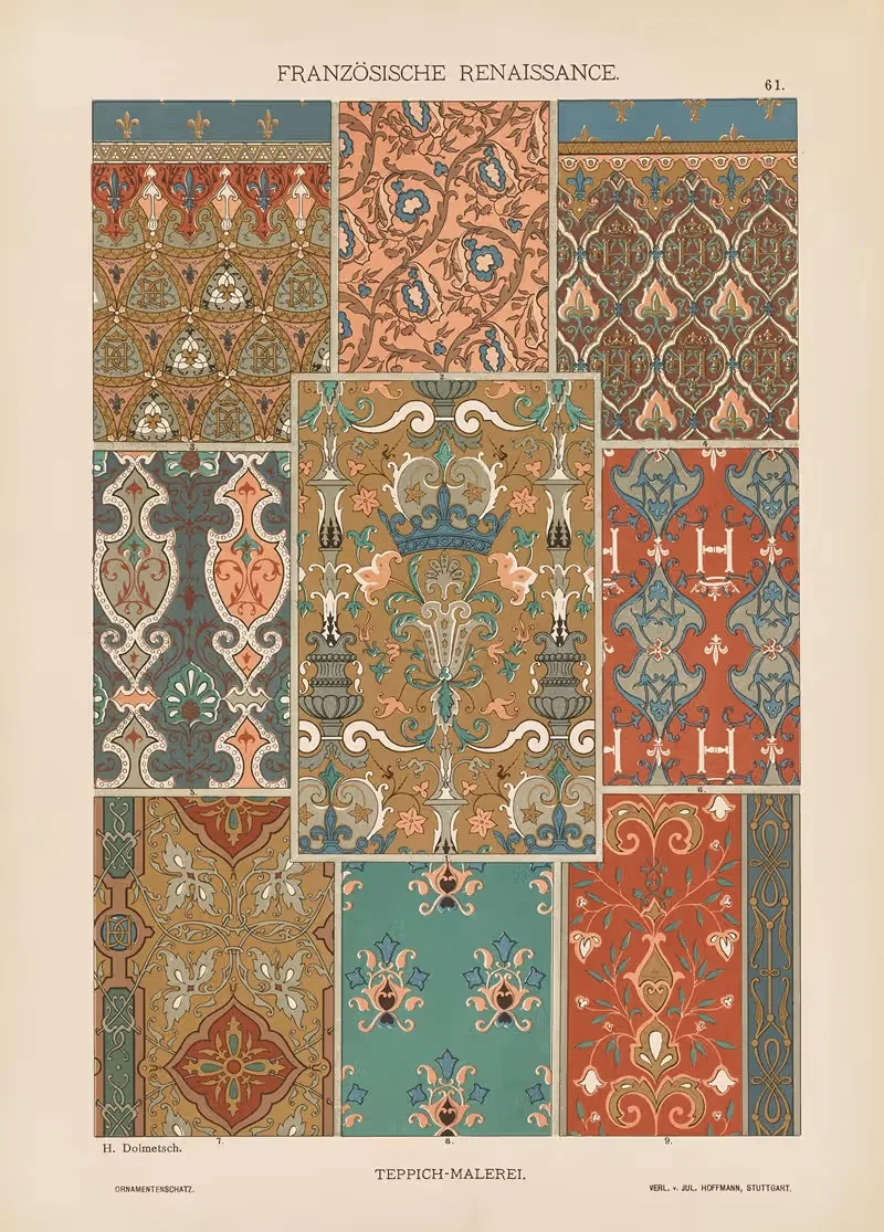 Franzosische Renaissance – Teppich-Malerei — Heinrich Dolmetsch
