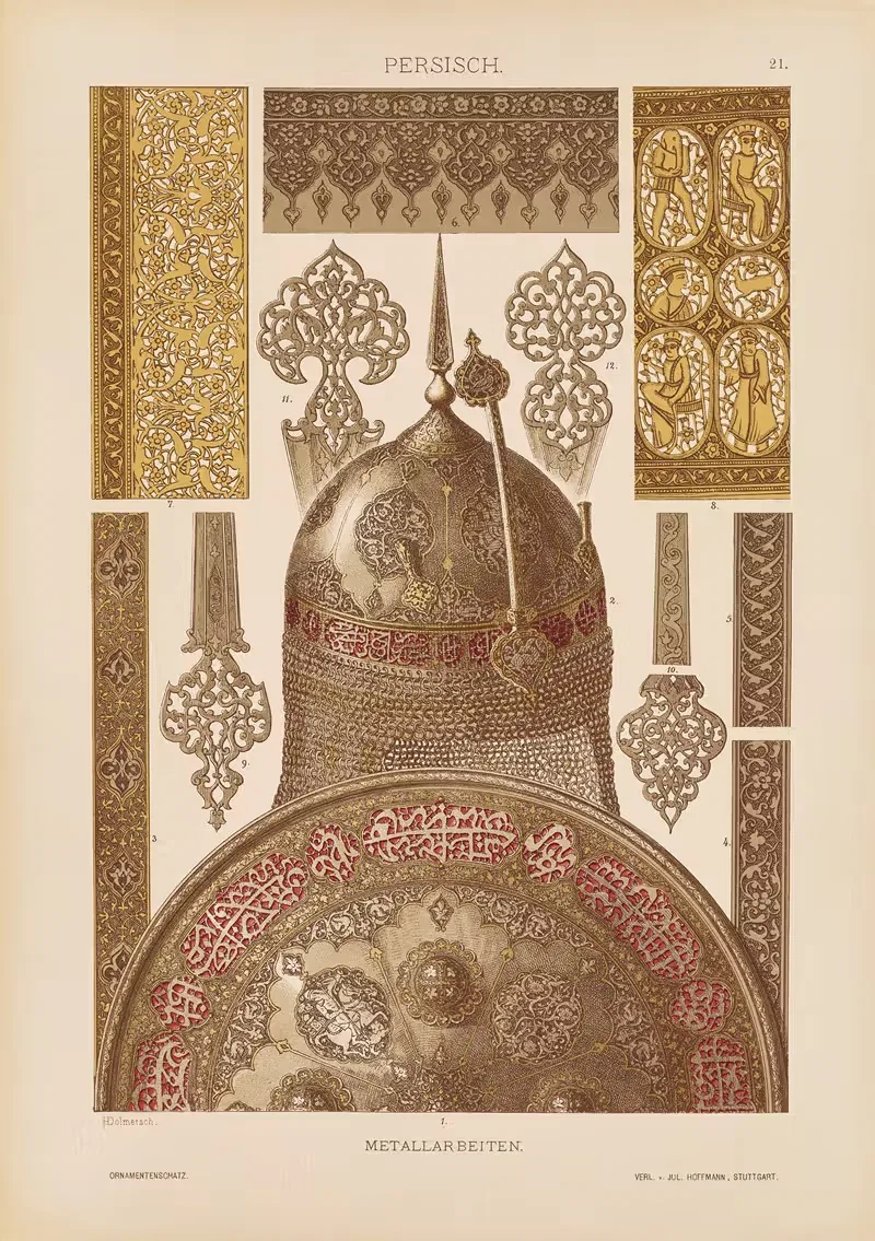 Персидские – металлические работы by Генрих Дольметш, 1887 — digital art print download