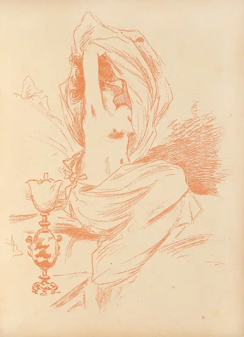 Розовая накидка by Анри Буте, 1899 — digital art print download