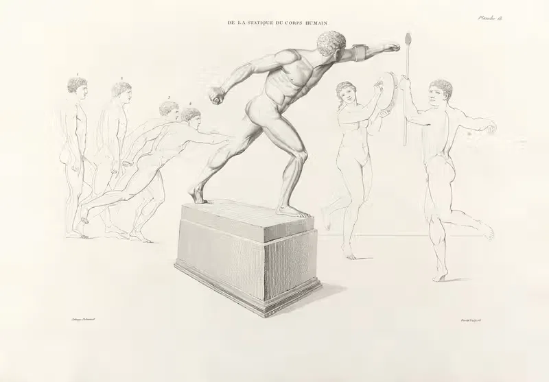Anatomie du gladiateur combattant Pl.19 — Jean-Galbert Salvage