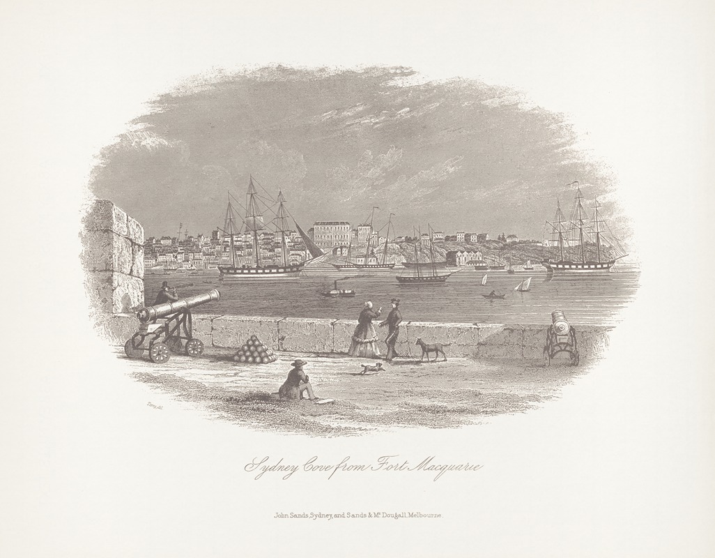 Sydney Cove from Fort Macquarie — John Sands