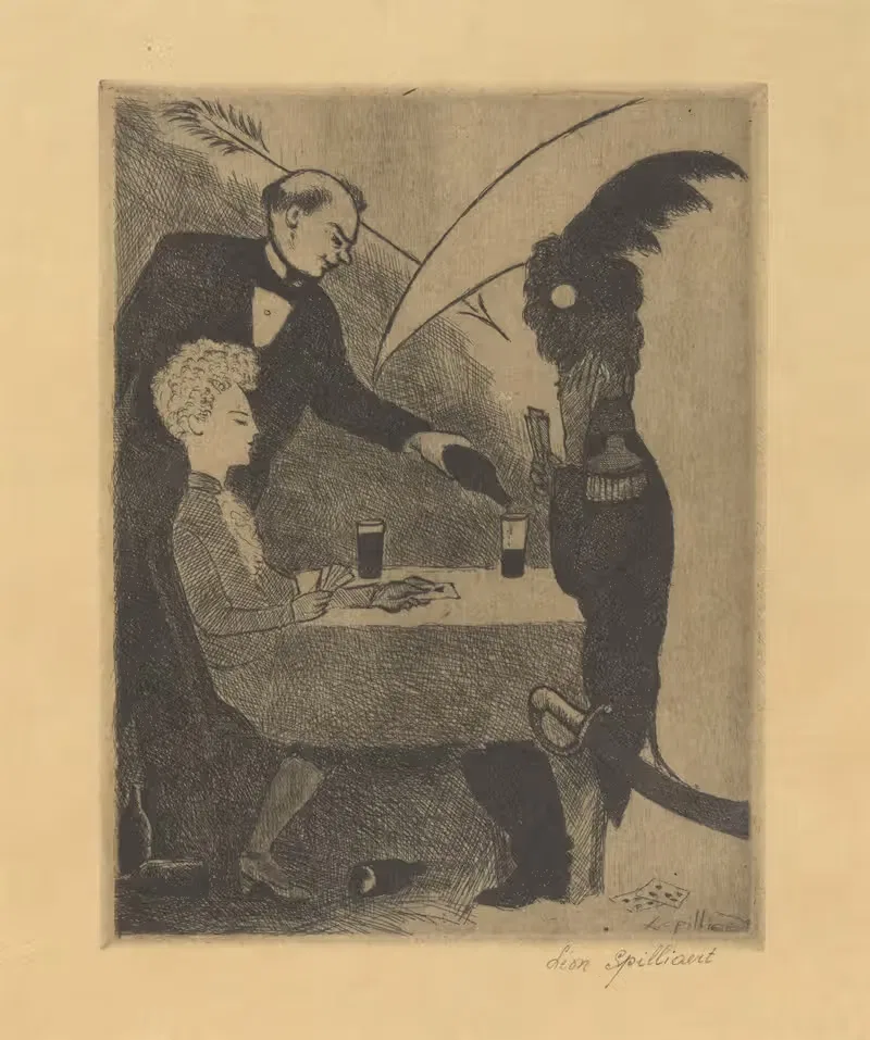 Стрелы и коса by Леон Спиллиарт, 1935 — digital art print download