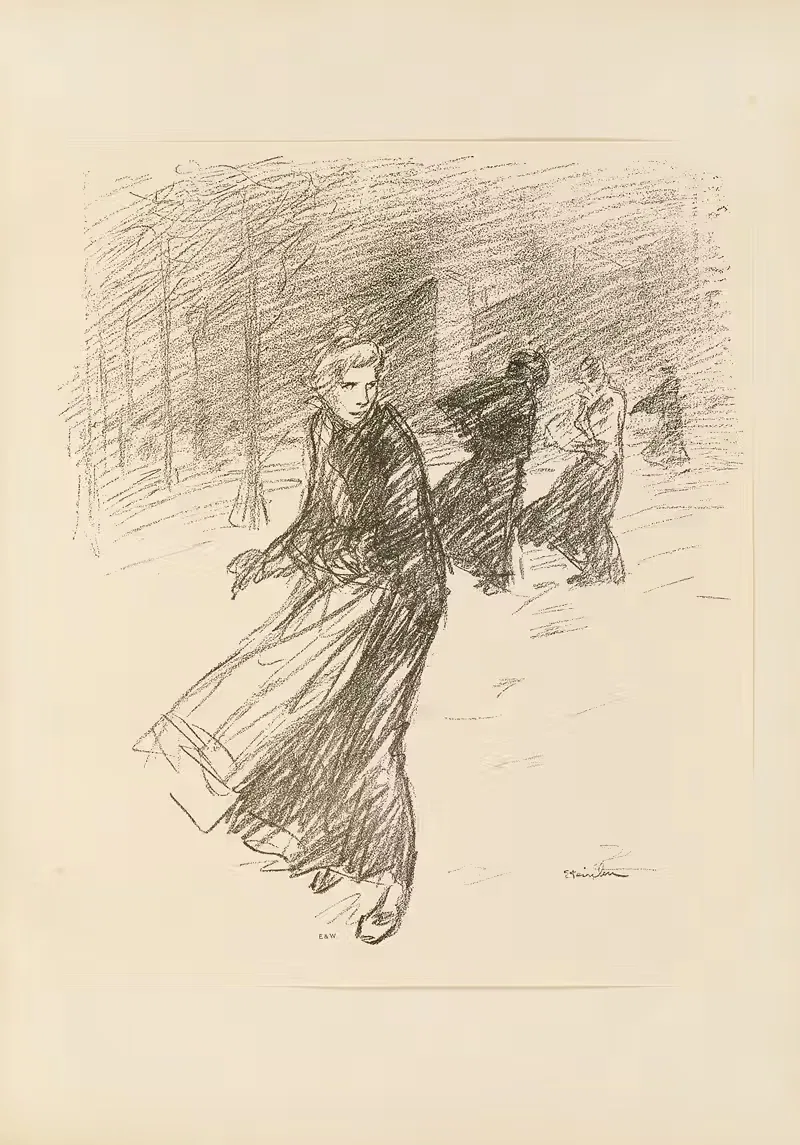 In The Suburbs by Théophile Alexandre Steinlen, 1912 — digital art print download