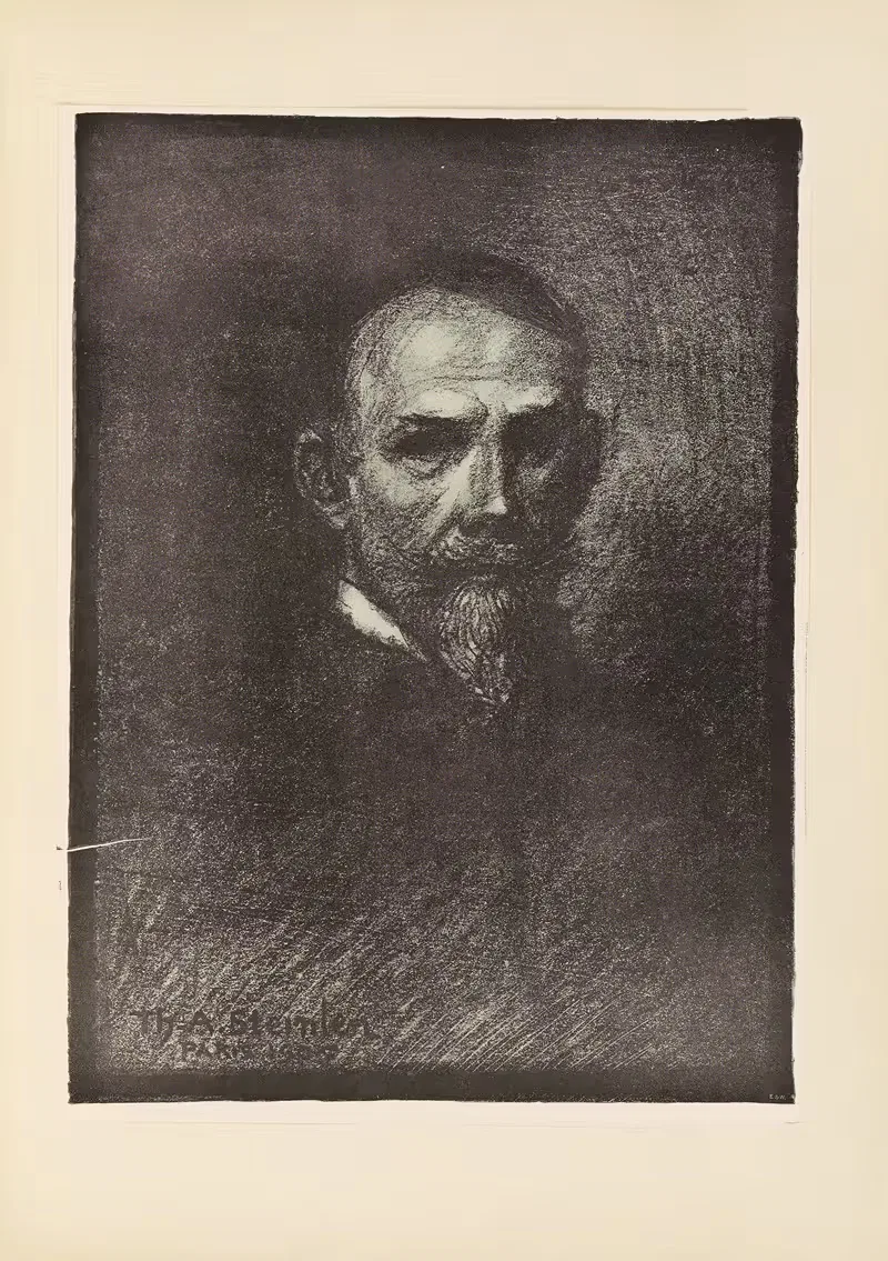 Портрет Стейнлена by Теофиль Александр Стенлен, 1912 — digital art print download