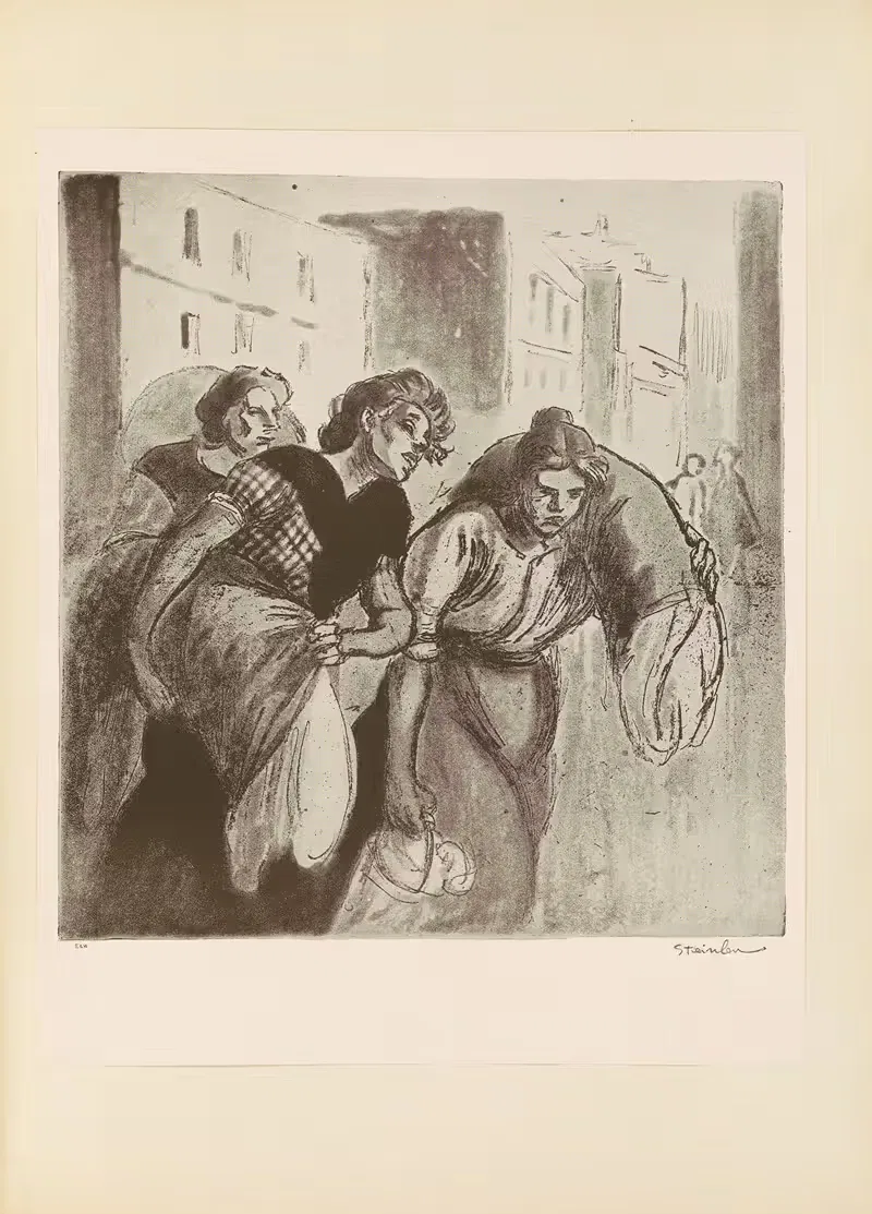 Возвращение из прачечной by Теофиль Александр Стенлен, 1912 — digital art print download