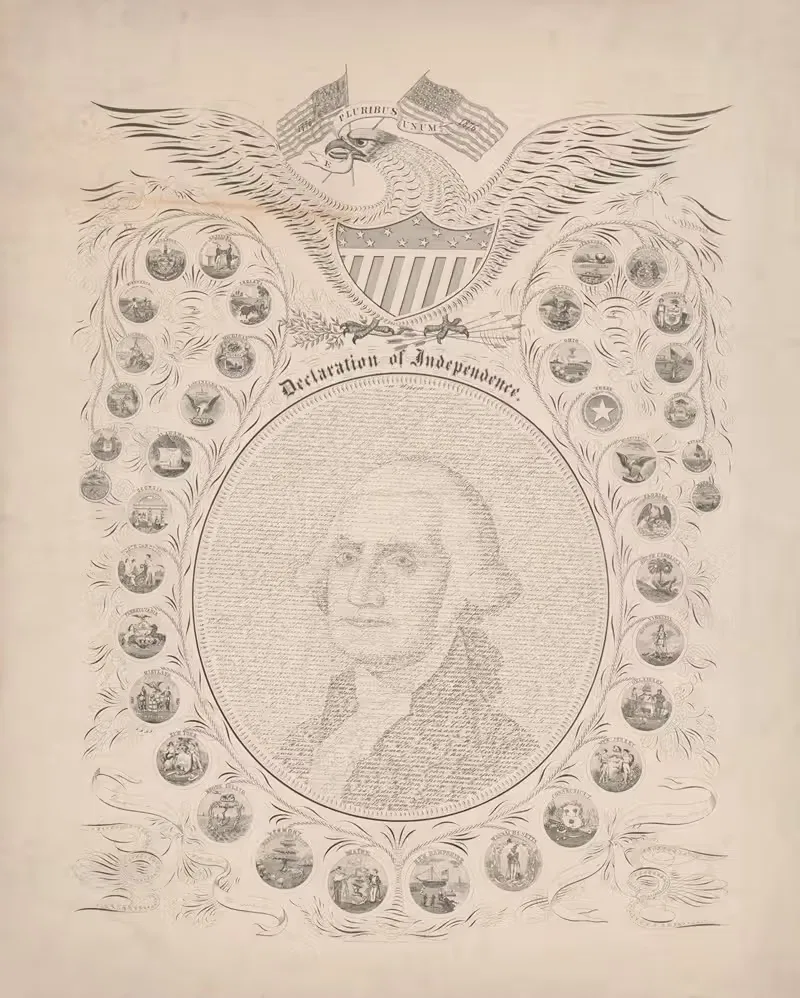 Declaration of Independence, e pluribus unum, 1776-1876 — W. K. Pratt