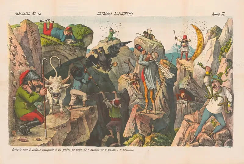 Ostacoli alpinistic by Augusto Grossi, 1878 — digital art print download