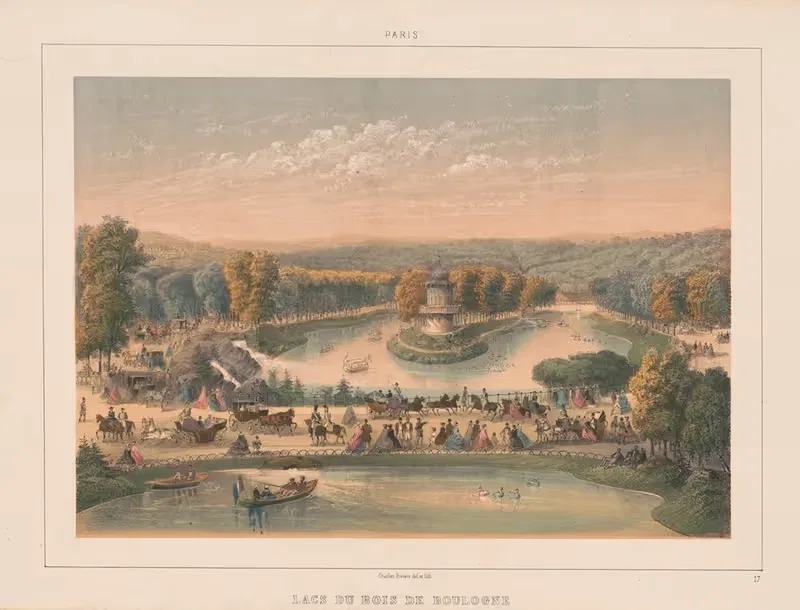 Paris. Lacs du Bois de Boulogne — Charles Rivière