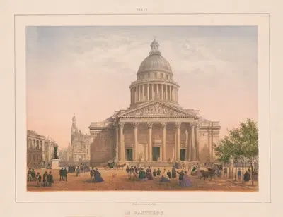 Париж. Пантеон by Шарль Ривьер, 1870-1879 — digital art print download