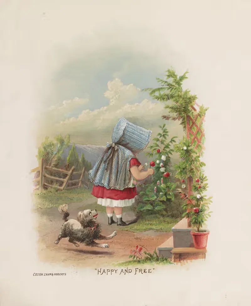 Счастливый и свободный by Колтон, Захм и Робертс, 1875 — digital art print download