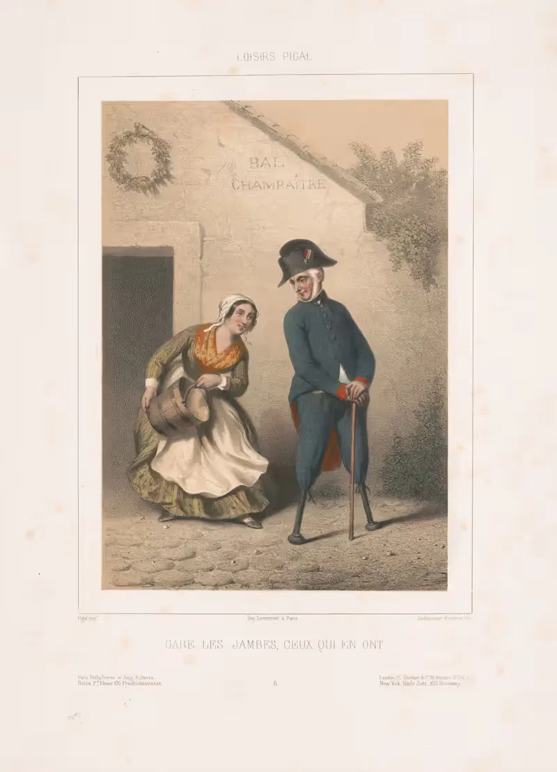 Gare les jambes, ceux en ont — Edmé Jean Pigal