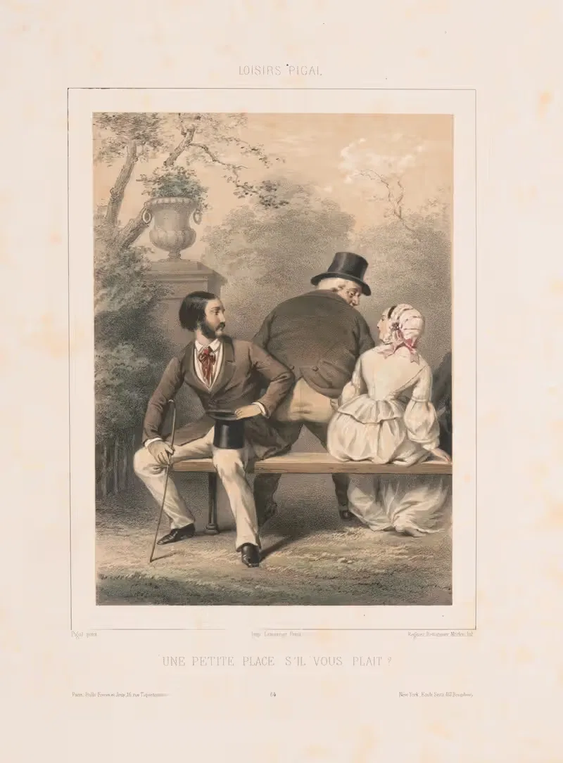 Маленькая площадь, пожалуйста by Эдм Жан Пигаль, 1852 — digital art print download