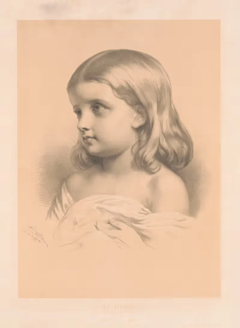 Фигура. Мария Мэри by Эмиль Ласаль, 1851 — digital art print download
