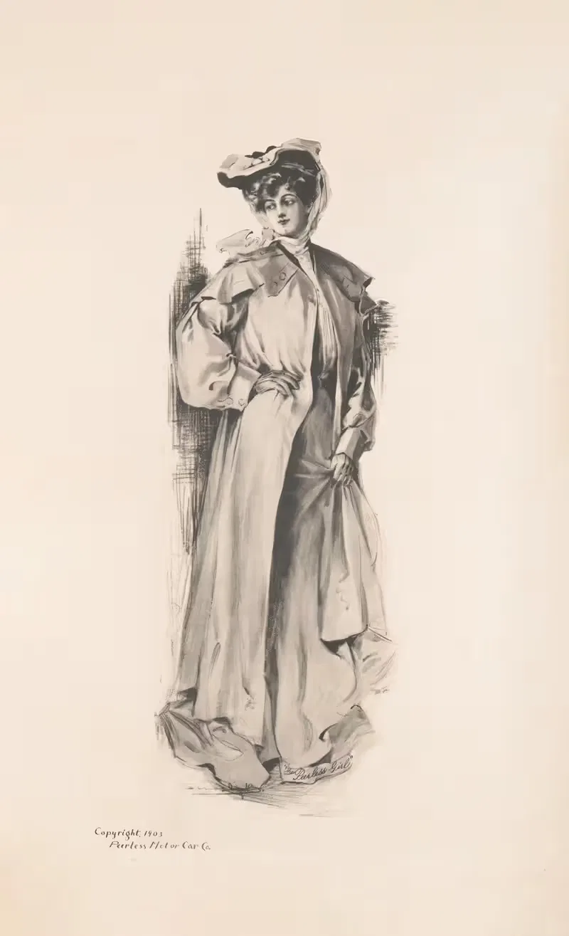 Непревзойденная девушка by Пирлесс Мотор Кар Ко., 1903 — digital art print download