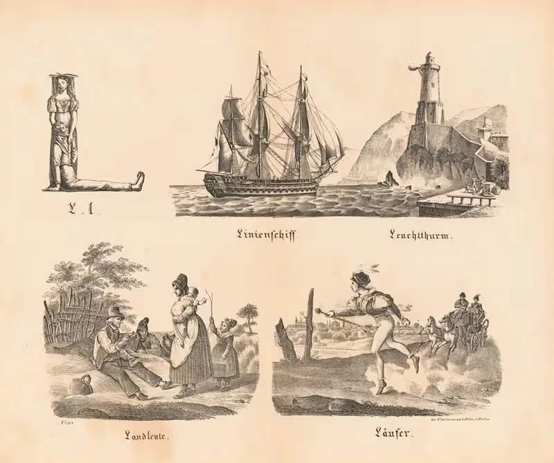 Самая большая картинка ABC. L by Теодор Хоземанн, 1828 — digital art print download