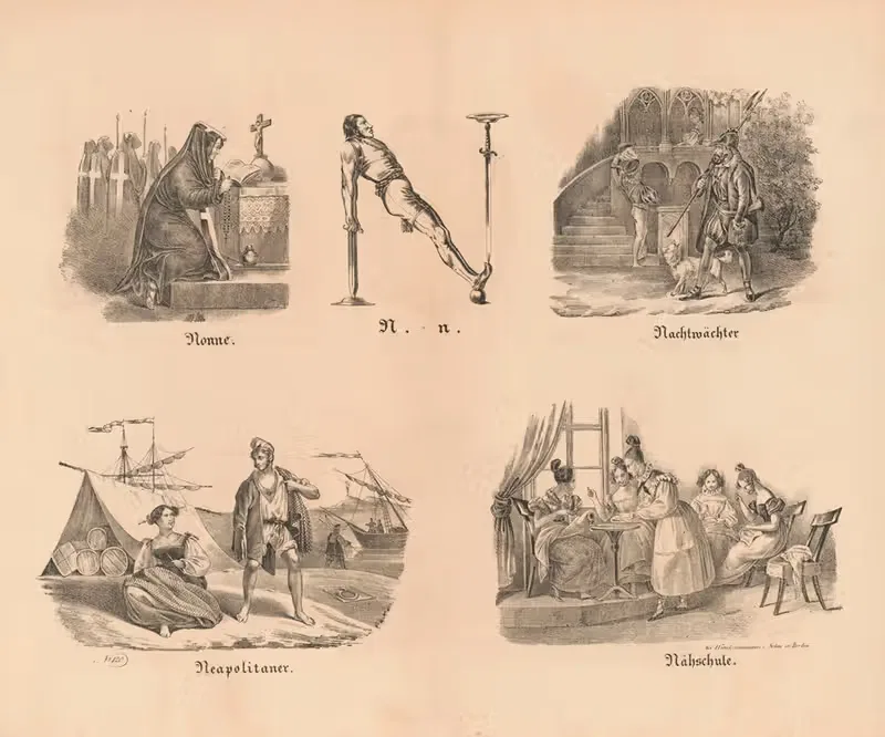 Самая большая картинка ABC by Теодор Хоземанн, 1828 — digital art print download