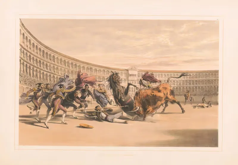 Пикадор в опасности by Уильям Генри Лейк Прайс, 1860-1870 — digital art print download