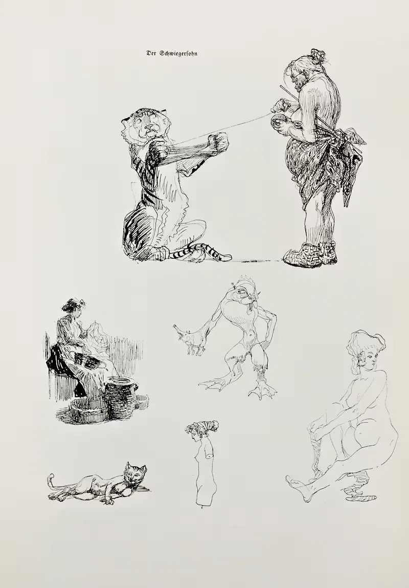Эскизная книга Пл.118 by Генрих Клей, 1909 — digital art print download