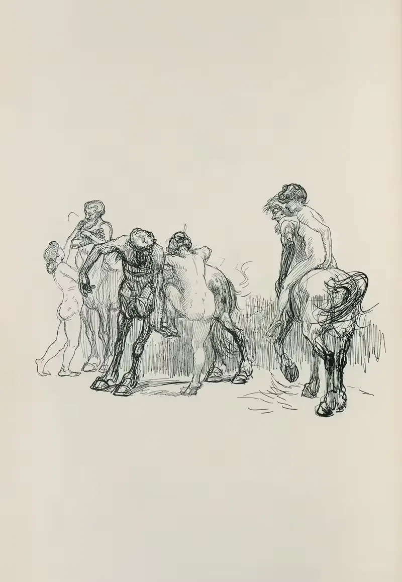 Альбом эскизов, Лист 17 by Генрих Клей, 1909 — digital art print download