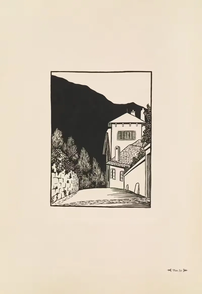 Brunnhausgasse by Lucie Sayler, 1920 — digital art print download