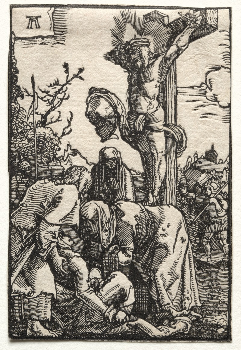 Christ on the Cross by Альбрехт Альтдорфер, c. 1515 — digital art print download