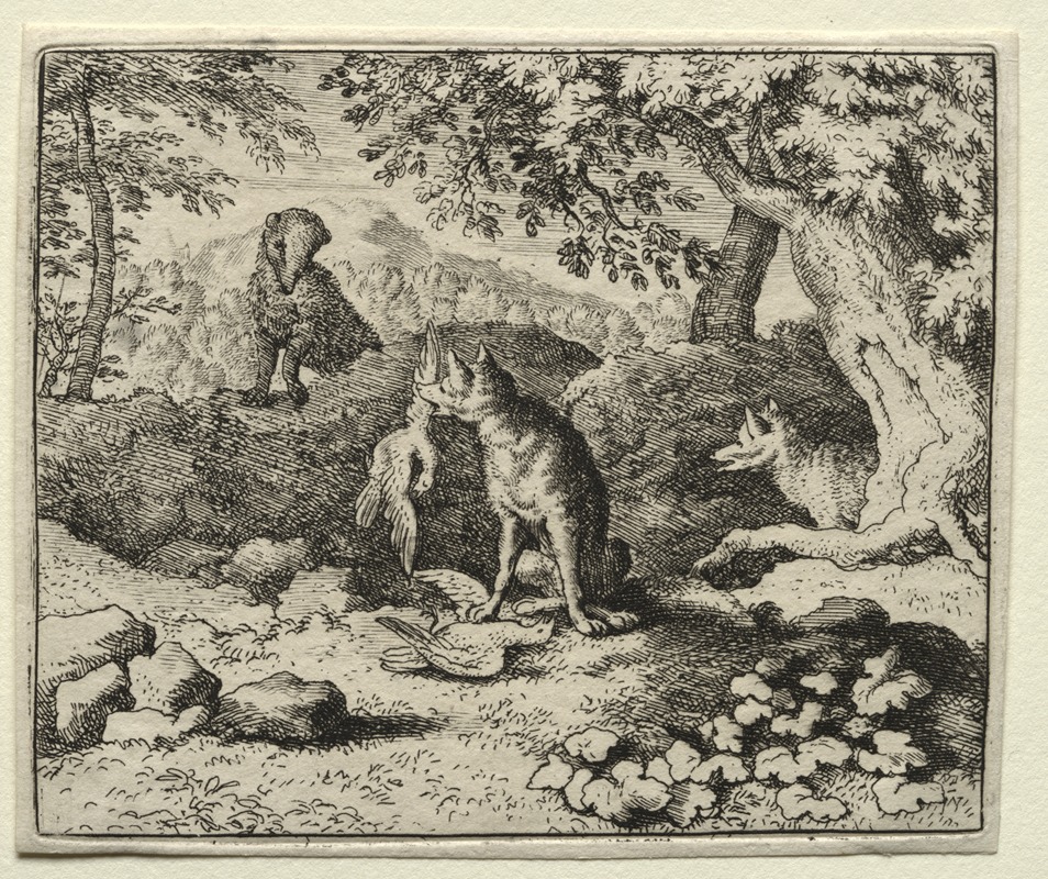 Badger Comes to Warn Reynard by Аллаерт ван Эвердинген, 1650–1675 — digital art print download