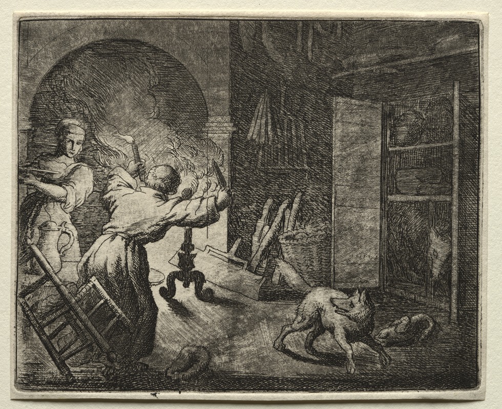 Reynard Steals a Capon by Аллаерт ван Эвердинген, 1650–1675 — digital art print download