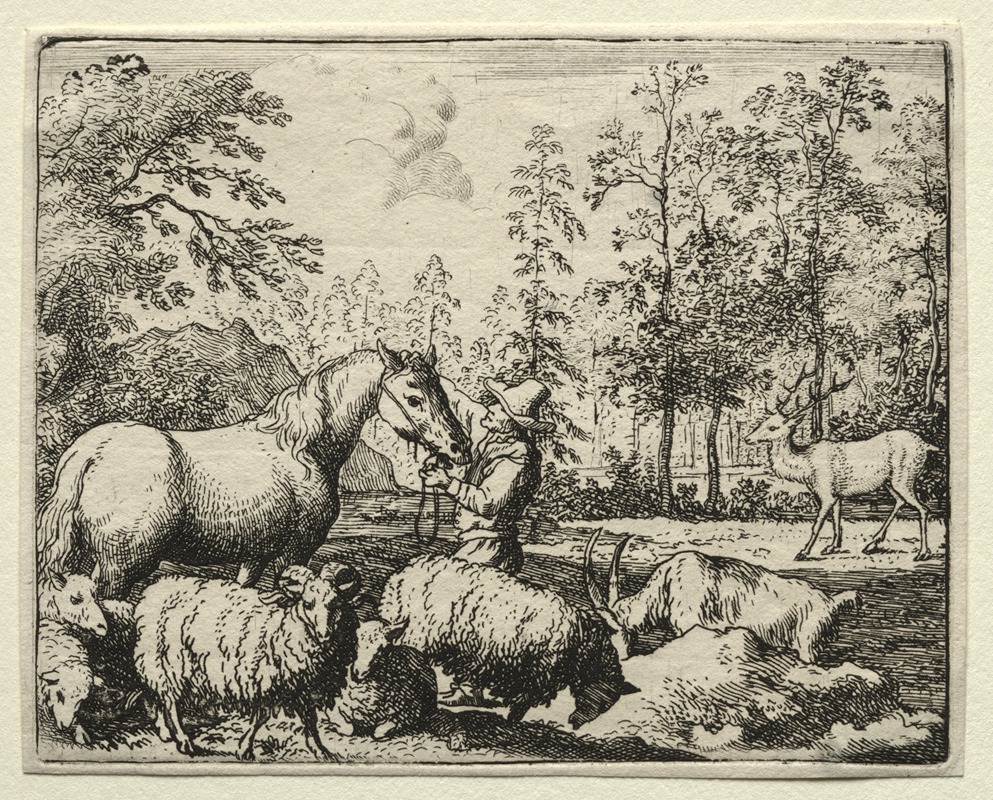 The Jealous Horse by Аллаерт ван Эвердинген, 1650–1675 — digital art print download