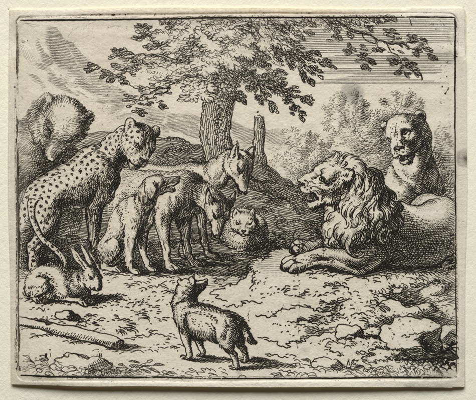 The Lion's Council by Аллаерт ван Эвердинген, 1650–1675 — digital art print download