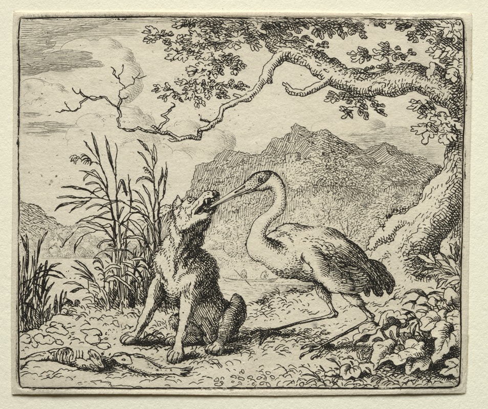 The Ungrateful Wolf by Аллаерт ван Эвердинген, 1650–1675 — digital art print download