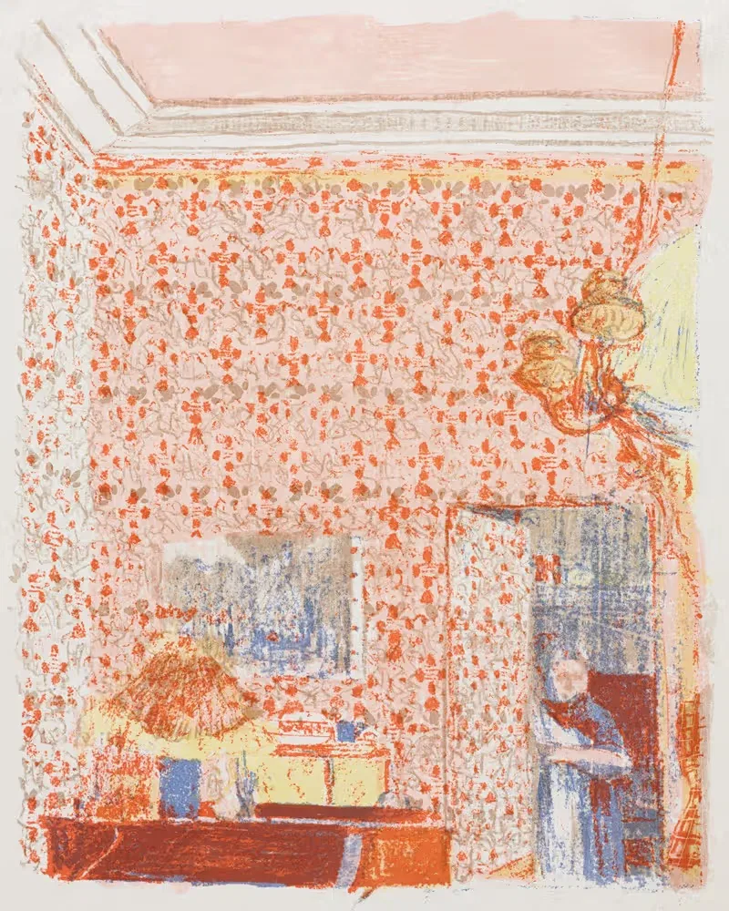 Интерьер с розовыми обоями I by Эдвард Вюйяр, 1899 — digital art print download